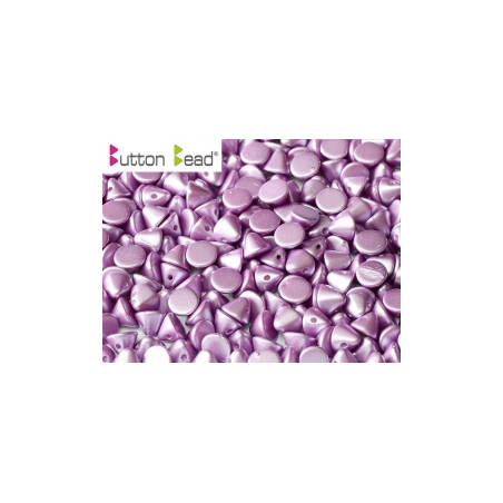 Perles Buttons 4mm Alabaster Pastel Lila (X30)