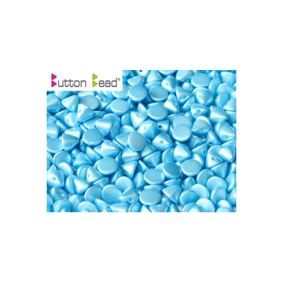 Perles Buttons 4mm Alabaster Pastel Turquoise (X30) Perles Buttons 4mm Alabaster Pastel Turquoise (X30)