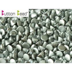 Perles Buttons 4mm Alabaster Pastel Light Grey (X30)
