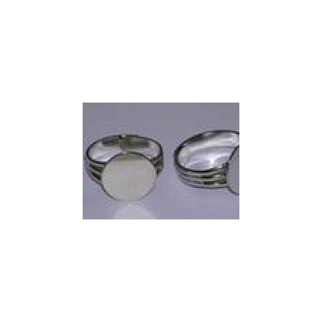 Bague plateau 18mm Vieil Argent (X1)