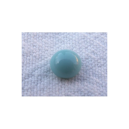 Cabochon en verre de Bohème 20X7mm Turquoise Opaque (X1) 