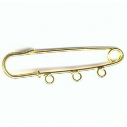 Broche 3 anneaux Dorée(X1)