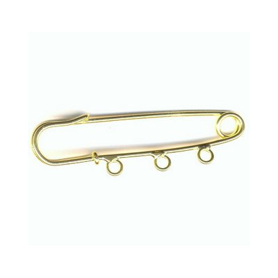 Broche 3 anneaux Dorée(X1)