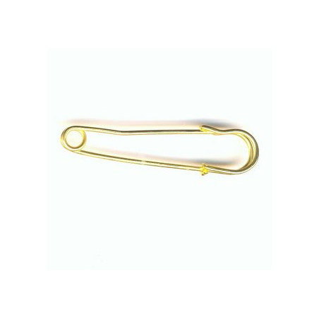 Broche dorée sans anneaux 65mm (X1)