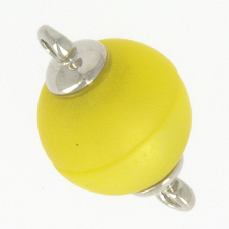 Fermoir Magnétique 12x20mm Jaune Mat (X1) 