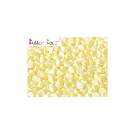 Perles Buttons 4mm Alabaster Pastel Cream (X30)