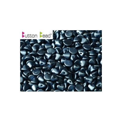 Perles Buttons 4mm Alabaster Pastel Montana blue (X30) Perles Buttons 4mm Alabaster Pastel Montana blue (X30)