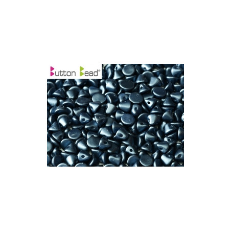 Perles Buttons 4mm Alabaster Pastel Montana blue (X30)