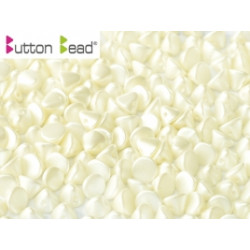 Perles Buttons 4mm Alabaster Pastel Light Cream (X30)