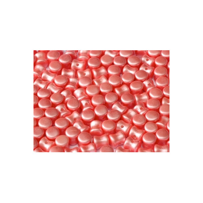 Perle Pellet Alabaster Pastel Light Coral 4x6mm (x50)