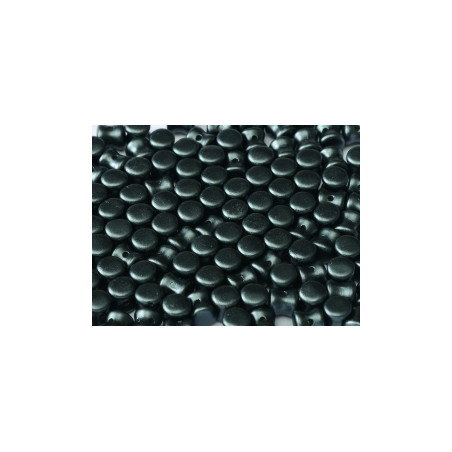 Perle Pellet Alabaster Pastel Dark Grey 4x6mm (x50)