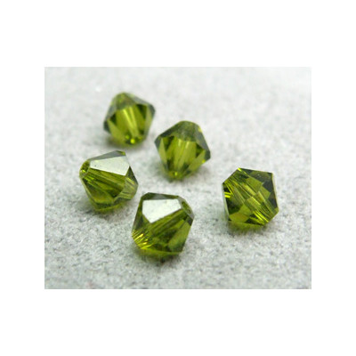 Perle toupie en cristal Swarovski 5301 5mm Olivine (x10)