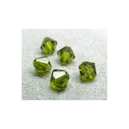 Perle toupie en cristal Swarovski 5301 5mm Olivine (x10)