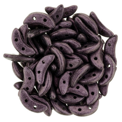 Perles Crescent Matte Metallic Suede Pink (X5gr) Perles Crescent Matte Metallic Suede Pink (X5gr)