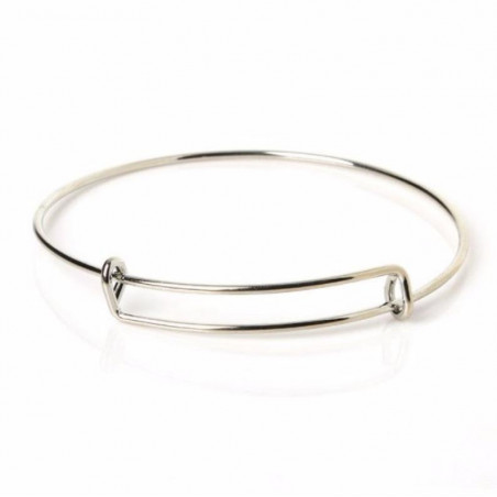 Bracelet Jonc Argenté métal (X1)