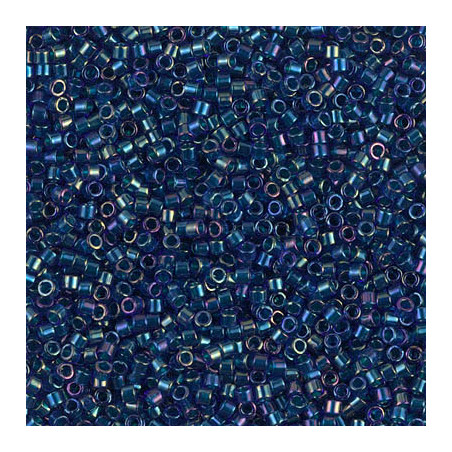 DB1763 Delicas 11/0 Emerald lined Cobalt AB (x 5gr) 