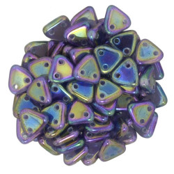 Perles Triangles 6mm Purple - Iris (X5gr)