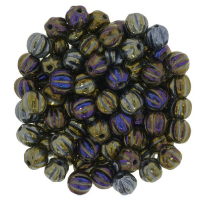 Melon Round 5mm Iris Brown (x50) Melon Round 5mm Iris Brown (x50)