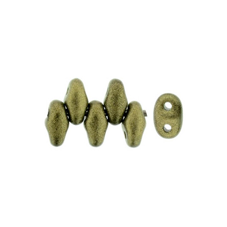 Perle SuperDuo® Mini Metallic Suede Gold 2X4mm (X10gr)