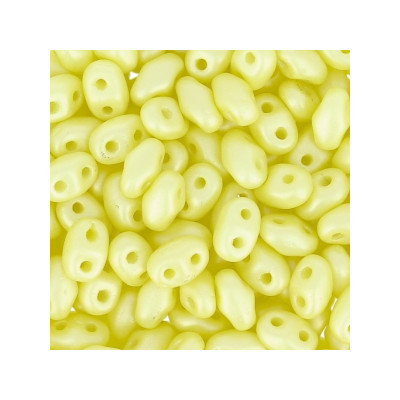Perle SuperDuo® Mini yellow Pearl 2X4mm (x10gr)