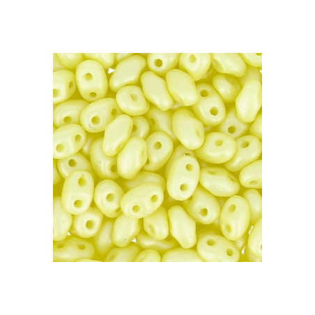 Perle SuperDuo® Mini yellow Pearl 2X4mm (x10gr)