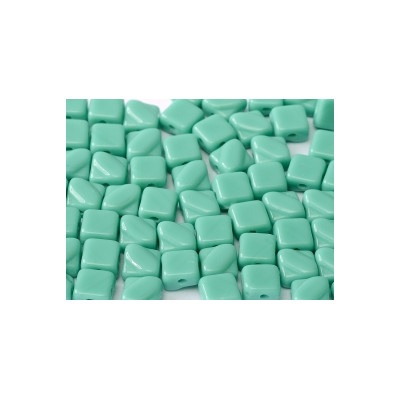 Perles Silky 6X6mm Jade (X50)