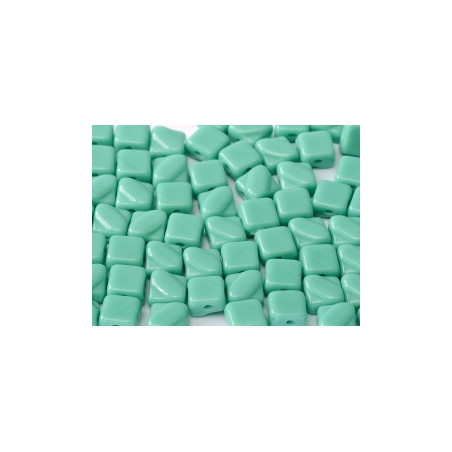 Perles Silky 6X6mm Jade (X50)