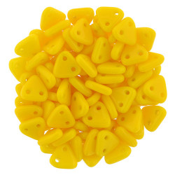Perles Triangles 6mm Opaque Sunflower Yellow (X5gr) 