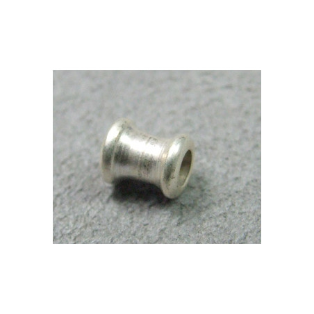 Perle intercalaire diabolo 6x5mm - argenté (x1)