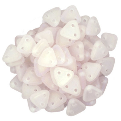 Perles Triangles 6mm Matte Iris Rosaline (X5gr) 