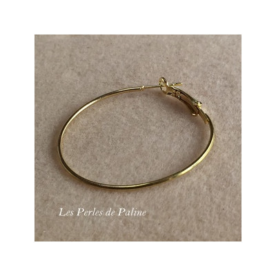 Boucle Créole couleur Gold 40mm (X2) 