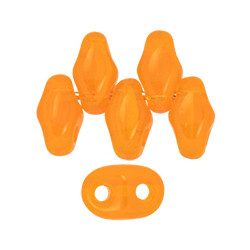 Perle SuperDuo® Mini Luster Opal Orange 2X4mm (X10gr)