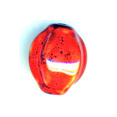 Céramique melon Rouge 28X24mm(x1)