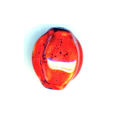Céramique melon Rouge 28X24mm(x1)