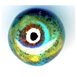Céramique boule Bleue 19mm(x1)