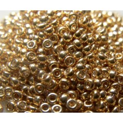 R15-1052 Rocailles 15/0 Galvanized Yellow Gold (x 5gr)