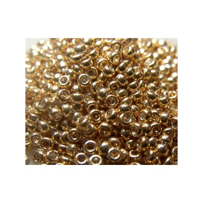 R15-1052 Rocailles 15/0 Galvanized Yellow Gold (x 5gr)