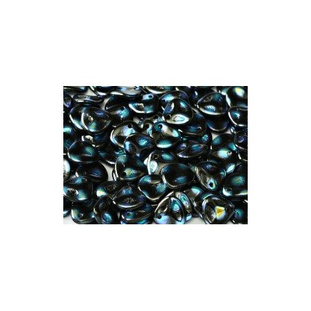 Perle Pétale Jet AB Dots 8X7mm (X50)