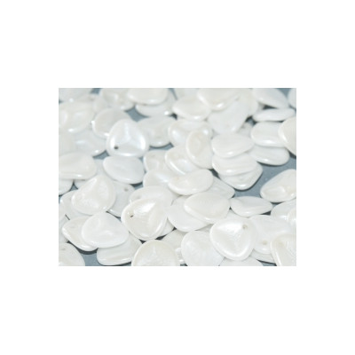Perle Pétale Chalk White Shimmer 8X7mm (X50)