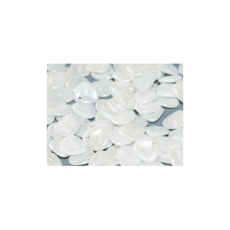 Perle Pétale Chalk White Shimmer 8X7mm (X50)