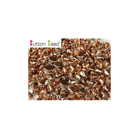 Perles Buttons 4mm Crystal Capri Gold Full (X30)