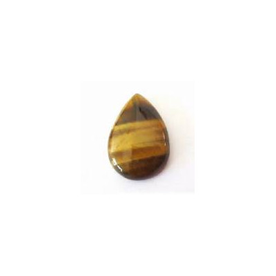 Cabochon en Oeil de Tigre Poire 20X29mm (X1) Cabochon en Oeil de Tigre Poire 20X29mm (X1)