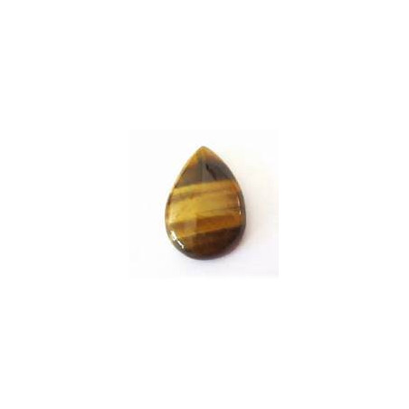 Cabochon en Oeil de Tigre Poire 20X29mm (X1)