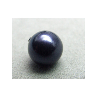 Perle ronde nacrée Swarovski 10mm Night Blue (x1)