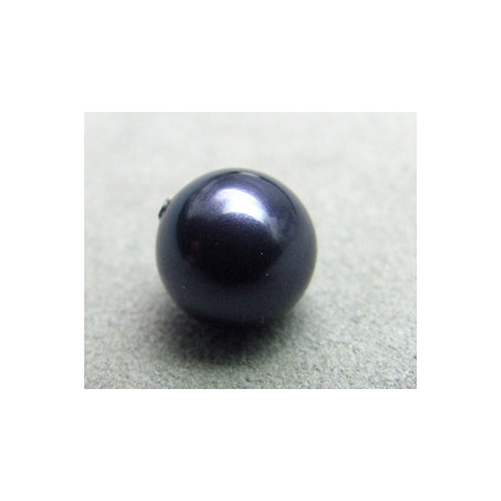 Perle ronde nacrée Swarovski 10mm Night Blue (x1)