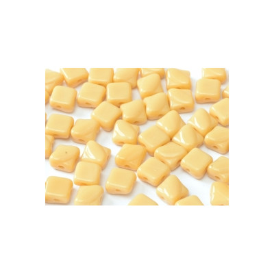Perles Silky 6X6mm Ivory (X50) Perles Silky 6X6mm Ivory (X50)