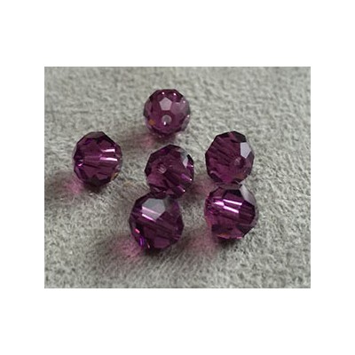 Perle ronde en cristal Swarovski 5000 6mm Amethyst (x10)