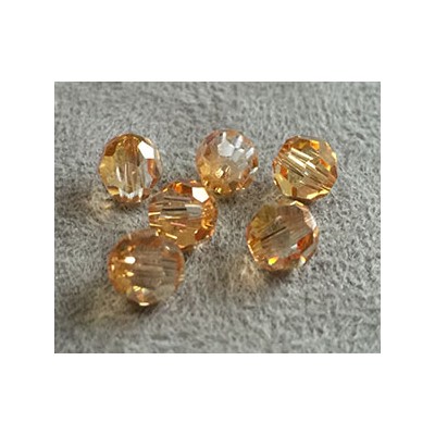Perle ronde en cristal Swarovski 5000 6mm Cristal Brandy (x10)
