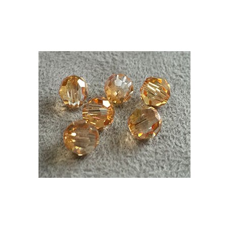 Perle ronde en cristal Swarovski 5000 6mm Cristal Brandy (x10)