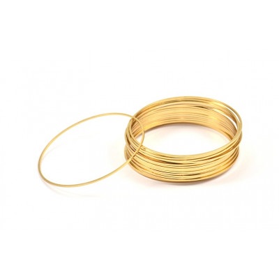 Support Rond Doré à l'or fin 50X0,9mm(x1)